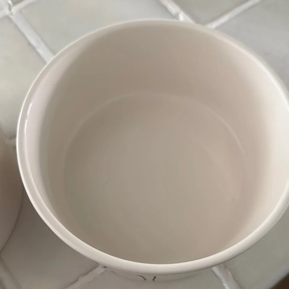 Rae Dunn Ceramic Pet Bowls - Red & White Interiors